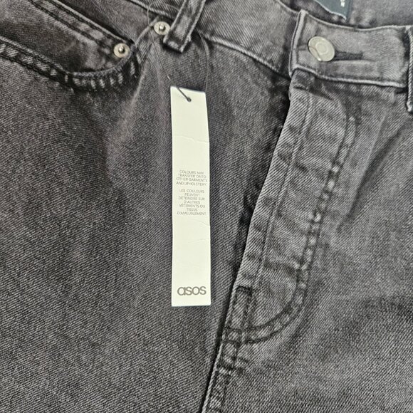ASOS Design Black Jeans Men's Size 30/30 Button Fly - Picture 4 of 8
